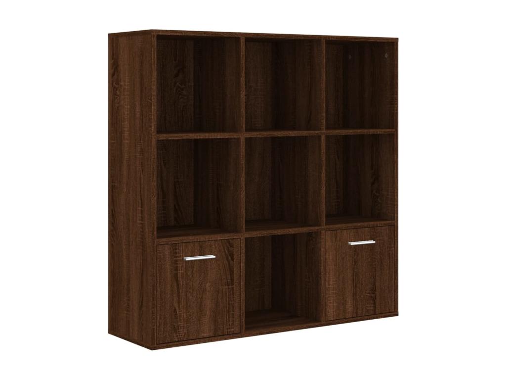 Armoire à livres Chêne marron 98x30x98 cm EIPV14009