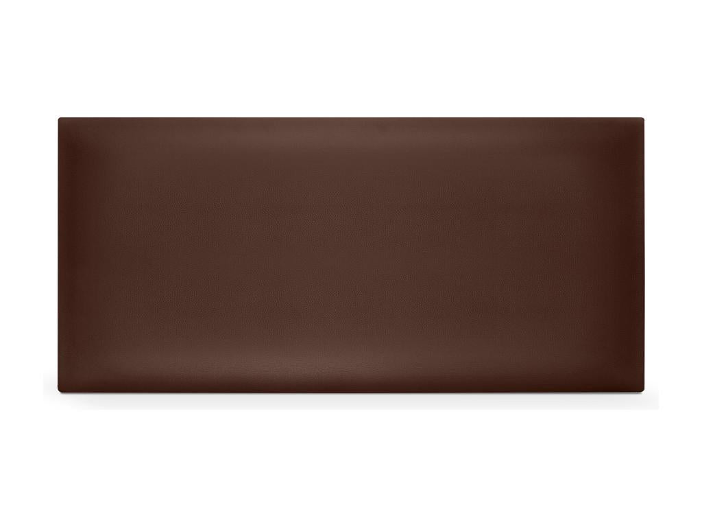 Lumenao Tête de lit simili cuir lisse 110x50cm Lits 105 - Chocolat CROO52546