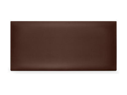 Lumenao Tête de lit simili cuir lisse 110x50cm Lits 105 - Chocolat CROO52546