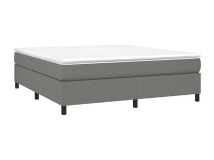 Cadre de lit sans matelas gris foncé 180x200 cm tissu IBIK82502