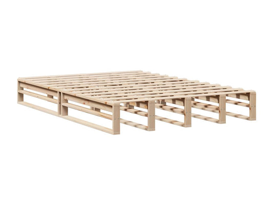 Cadre de lit sans matelas 135x190 cm bois de pin massif KFHV51690
