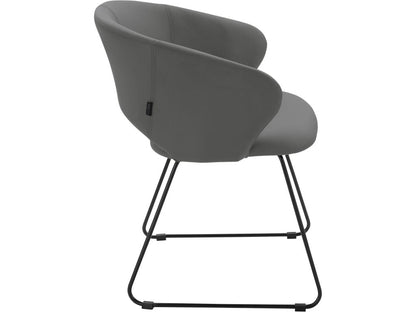 Ventoriq - Chaise de salle à manger rembourrée en PU gris RKCD52989