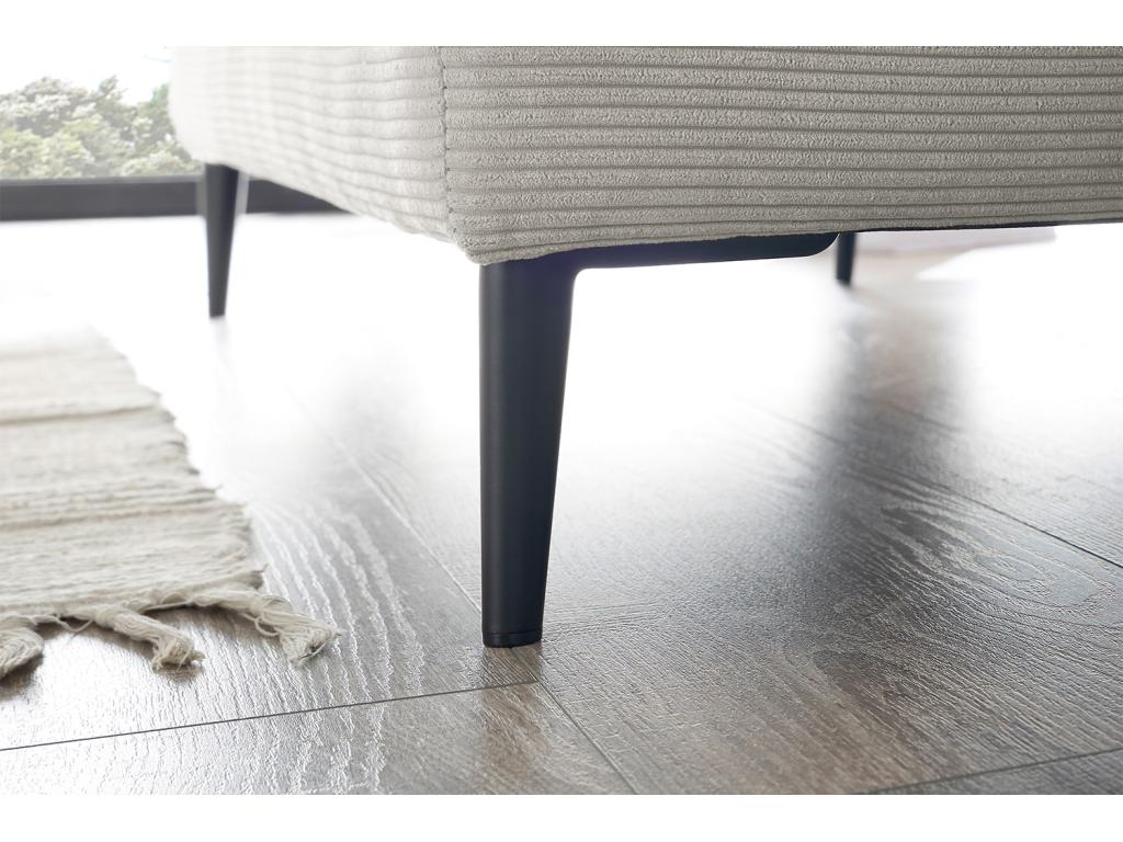 Siège - argent velours côtelé - Ventoriq QYYR10912