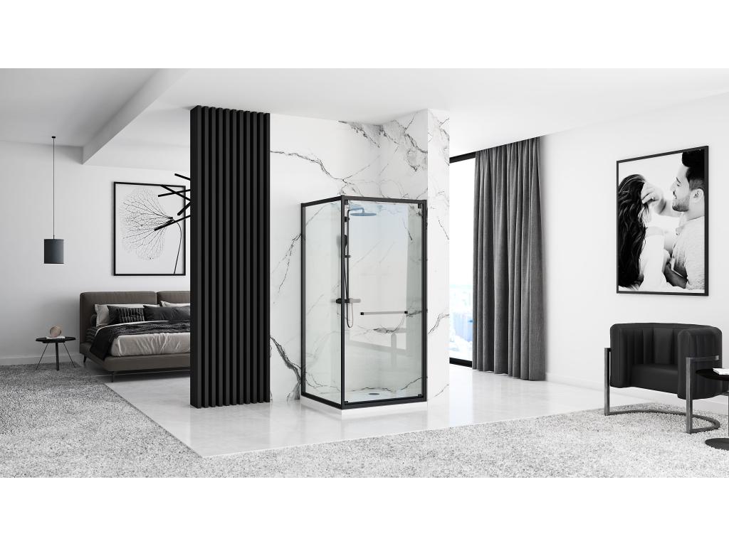 Cabine De Douche Ventoriq Space In 80x100 Black RUYB58445