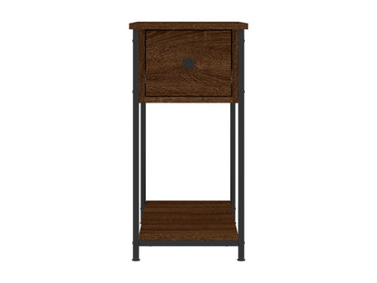 Table de chevet chêne marron 30x60x60 cm bois d'ingénierie FZZZ81369