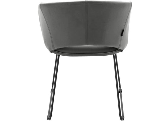 Ventoriq - Chaise de salle à manger rembourrée en PU gris RKCD52989