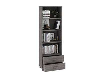 Buffet Ventoriq Gris clair 60x35x180 cm Bois de pin massif DXJY28941