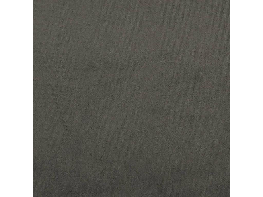 Cadre de lit sans matelas gris foncé 90x190 cm velours GINP75940