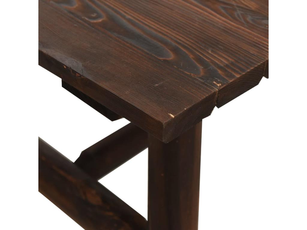 Ensemble de salon de jardin 4 pcs bois massif d'épicéa OWEQ83596