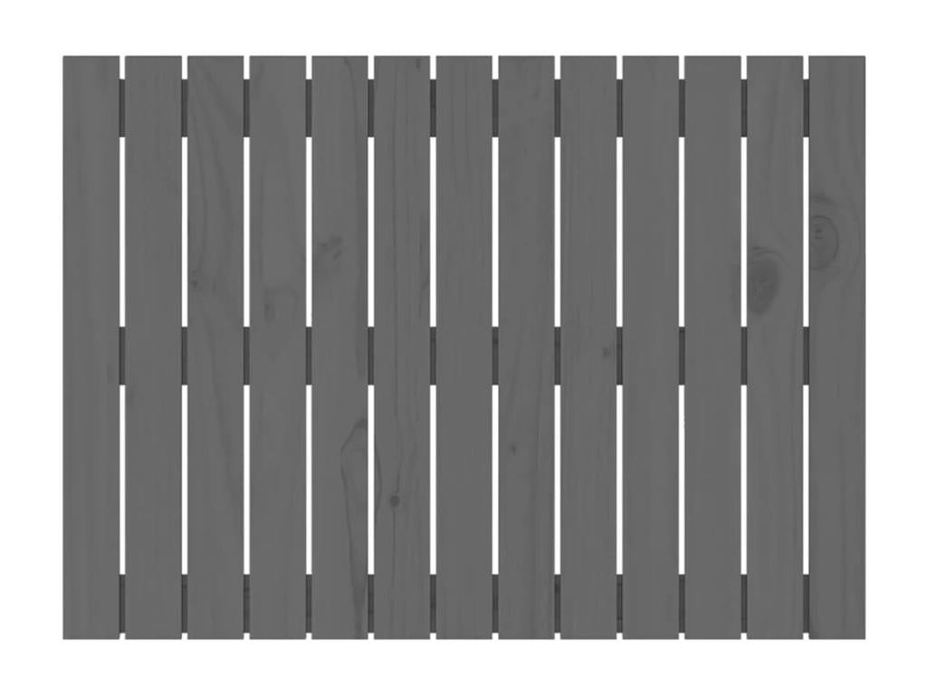 Tête de lit murale Gris 82.5x3x60 cm Bois massif de pin OEBZ18677