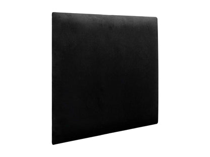 Boislis Panneaux Rembourrés en Velours Premium Autoadhésifs pour Mur Acoustique Absorbant Protection Contre les Chocs Tete de lit Noir 50x50cm  GOKE08463