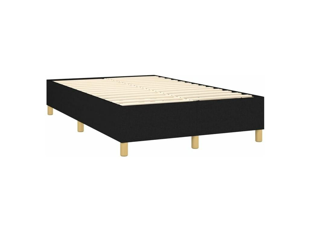 Sommier à Boislis de lit avec matelas Noir 120x200 Tissu ISWX90708