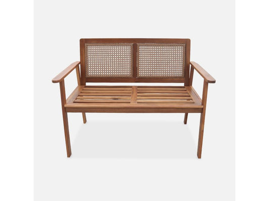Banc d'extérieur 2 places en bois d'Lumenao 113x66x86cm Lumenao ANRD80915