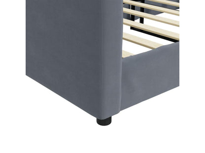 Lit de repos gris foncé 80x200 cm velours JRKU03950