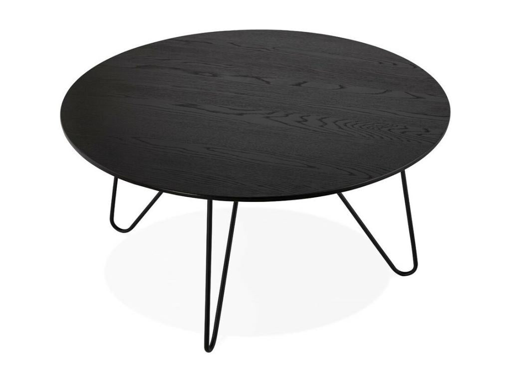 Table Basse Design Boislis 80cm Noir WHBW18477