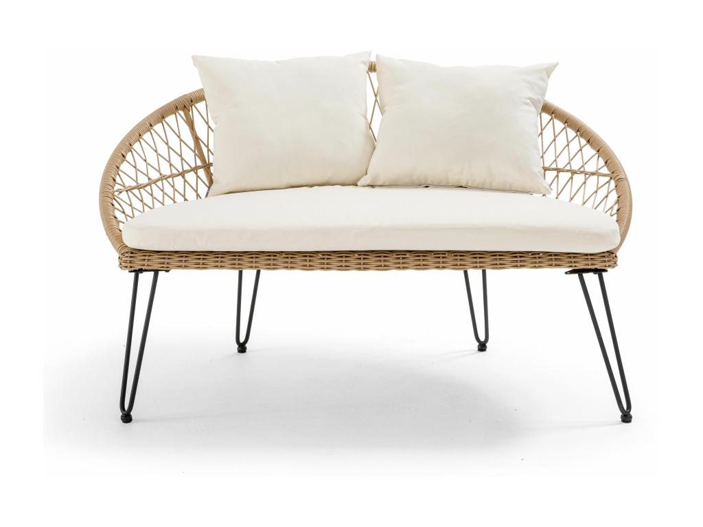 Canapé de jardin en résine tressée IVOI55393