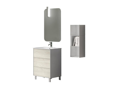 Ensemble de salle de bain 4 pièces Ventoriq chêne Ventoriq ZZDW31026