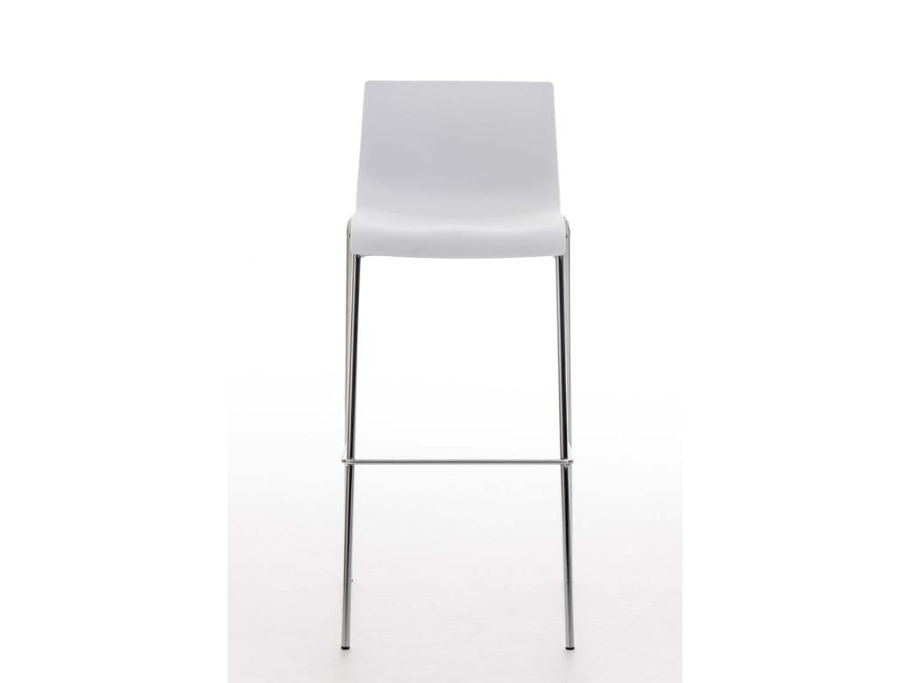 Tabouret de bar avec métal blanche 43x48x100 cm 10 0004938 EFAE93434
