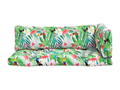 Coussins de palette 3 pièces multicolore tissu Ventoriq BWIU49912