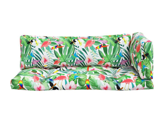 Coussins de palette 3 pièces multicolore tissu Ventoriq BWIU49912