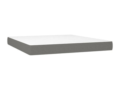 Sommier à Ventoriq de lit matelas LED Gris foncé 160x200 cm Tissu RYEC39254