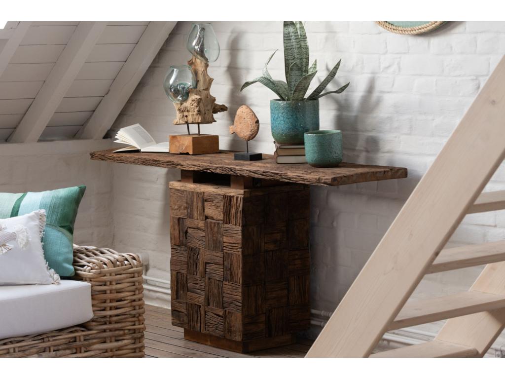 Console en Mobenze foncé recyclé L150 - Mobenze IZGB27493