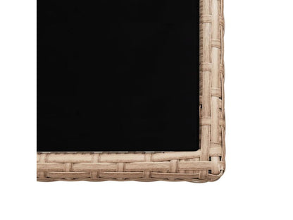 Salon de jardin 5 pcs avec coussins Résine tressée Beige 2 IHCS53143