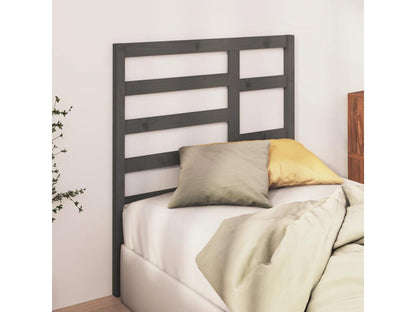 Tête de lit Gris 81x4x104 cm Bois massif de pin OFWW13270