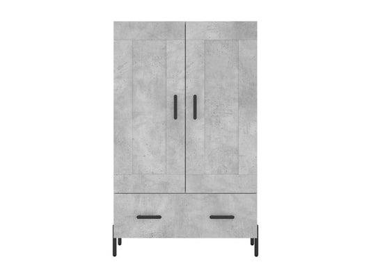 Buffet haut gris béton 69.5x31x115 cm bois d'ingénierie SGKP15999