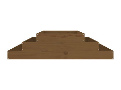 Jardinière Marron miel 110x110x27 Bois massif de pin SAZN02270