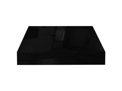 Étagère murale flottante Noir brillant 23x23.5x3.8 MDF NBEM41466