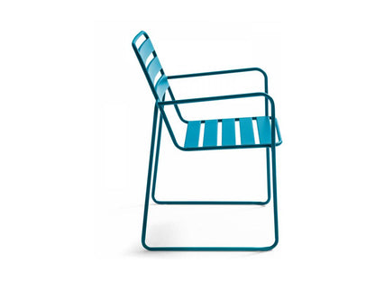 Fauteuil de jardin en acier bleu Ventoriq YGOA22490