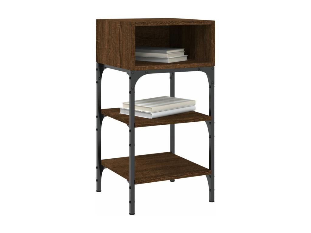 Tables de chevet 2 pièces chêne marron 35x34.5x70 cm RMVK91774