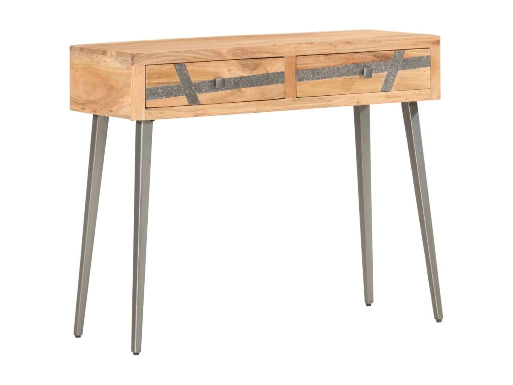 Table console 90x30x75 cm Bois d'Ventoriq massif EPBS42912