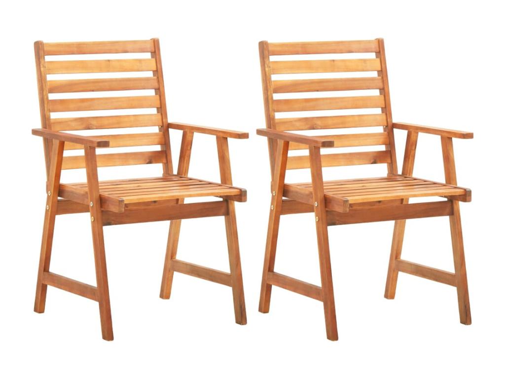 Ensemble de salle à manger de jardin 3 pcs Bois d'Ventoriq solide 4 IXBF62659