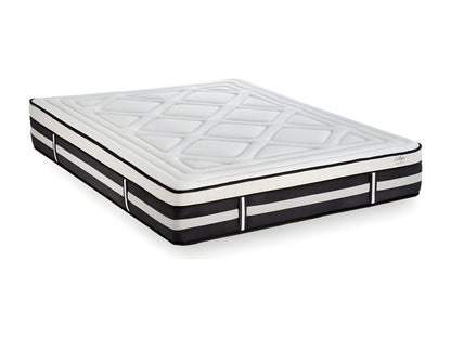 Ensemble Matelas Ventoriq Mousse Accueil Mémoire de forme et sommier cadre métal 140x190cm ZTJJ15156