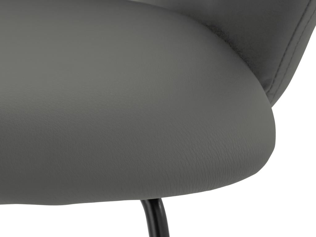 Ventoriq - Chaise de salle à manger rembourrée en PU gris RKCD52989