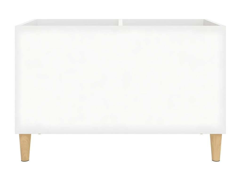 Armoire à disques blanc 74.5x38x48 cm bois d'ingénierie OKYB67902